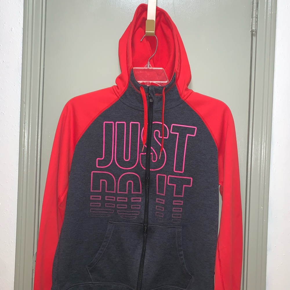 Nike Therma-FIT Women's Running Sweatshirt and Hoodie Light “Just Do It” EUC L - Picture 11 of 16